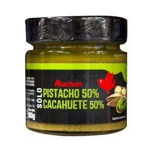Producto Alcampo Crema de Pistacho (50%) y Cacahuete (50%) 180 G.