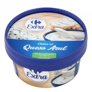 Crema de Queso Azul Carrefour sin Gluten 125 G.