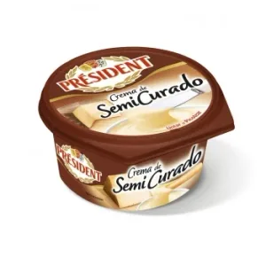 Crema de Queso Semicurado Président 125 G.