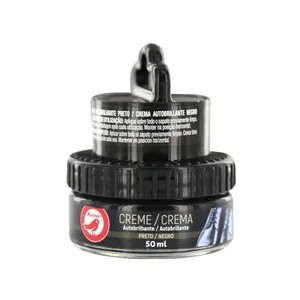 Producto Alcampo Crema en Tarro Autobrillante con Aplicador para Calzado Negro Producto Alcampo, 50 Ml.