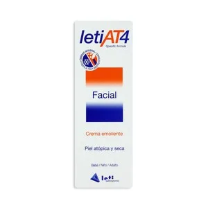 Leti At4 Crema Facial, Emoliente, para Pieles Atópicas y Secas Leti At4 50 Ml.
