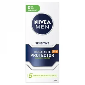Crema Facial Hidratante Protector Fp15 Alivio 24h Sensitive Nivea Men 75 Ml.
