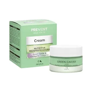 Crema Facial Nutritiva Redensificadora Prevent Age Ski Deliplus Green Caviar y Colágeno 0.05 L