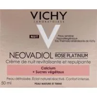 Crema Facial Rose Platinium Noche Vichy Neovadiol, Tarro 50 Ml
