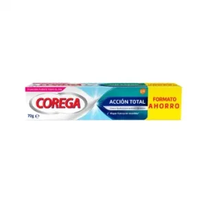 Crema Fijadora para Prótesis Dentales Acción Total Corega 70 G.