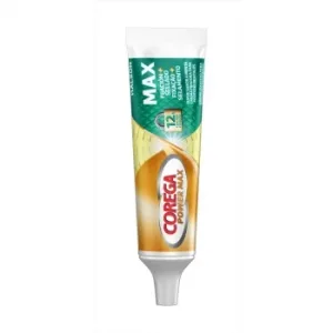 Crema Fijadora para Prótesis Dentales Fijación + Sellado sobre Menta Power Max Corega 40 G.