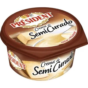 Crema Francesa de Queso Semicurado para Untar o Picotear President