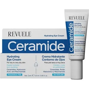 Crema Hidratante Contorno de Ojos Ceramide para Piel de Seca a Muy Seca sin Perfume con Ceramidas, Ácido Hialurónico y Niacinamida Revuele