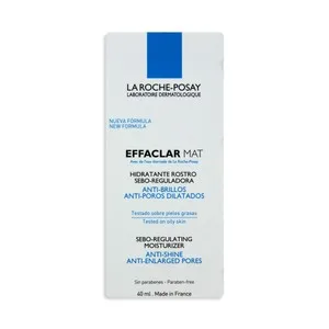 LA Roche Posay Crema Hidratante, Reduce los Poros y el Flujo de Sebo. la Roche Posay Effaclar MAT 40 Ml.
