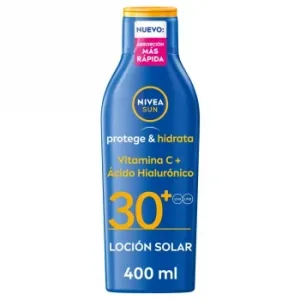 Crema Solar Vitamina C+ Ácido Hialurónico Spf30+ Protege & Hidrata Nivea Sun 400 Ml.