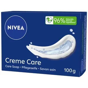 Nivea Creme Care Pastilla de Jabón con un 96% de Ingredientes de Origen Natural 100 G.