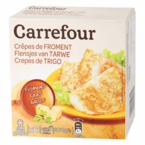 Crepes de Trigo Relleno de Quesos Carrefour 300 G.