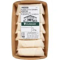 Creppe de Puerro-gamba Eroski, Bandeja 270 G