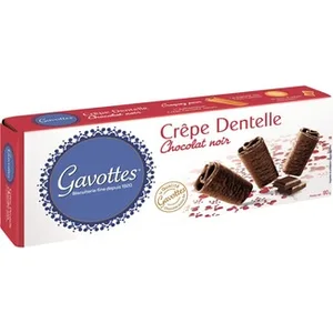 Creps Bañados de Chocolate Negro Gavottes