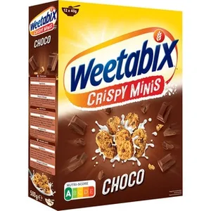 Crispi Minis Cereales de Desayuno con Chocolate  Weetabix 500 G