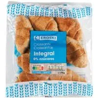 Croissant Integral 0% Azúcares Eroski, 270 G