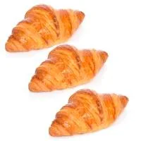 Croissant Recto de Mantequilla 23% Eroski, Bandeja 3 Uds