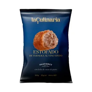 LA Culinaria Croqueta de Estofado de Ternera al Vino Tinto Ultracongelado 300 G.
