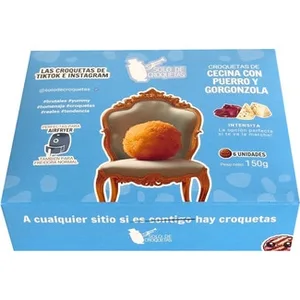 Croquetas de Cecina con Puerro y Gorgonzola sin Gluten 6 Unidades  Solo Croquetas 150 G