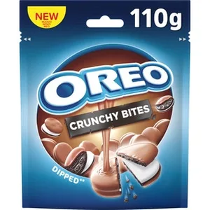 Crunchy Bites Dipped Galletas de Chocolate Rellenas de Crema Bañadas de Chocolate Oreo