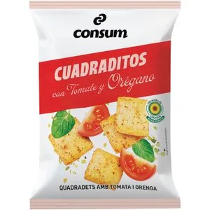 Cuadraditos Tomate y Orégano 110 Gr