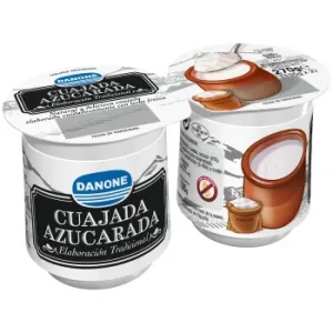 Cuajada Azucarada Danone sin Gluten Pack de 2 Unidades de 135 G.