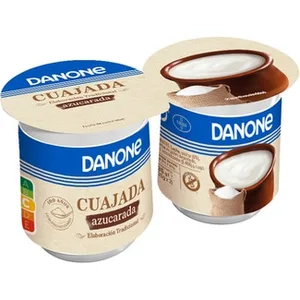 Cuajada Azucarada sin Gluten Pack 2  Danone 135 G