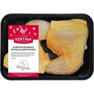 Cuartos Traseros de Pollo Certificado 2 Unidades Peso Aproximado  Sertina 700 G