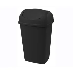 Producto Alcampo Cubo de Basura con Tapa Basculante Negro