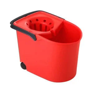Tatay Cubo de Fregona con Escurridor de Color Rojo con 12 L.