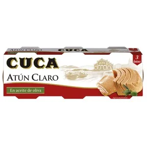 Cuca Atún Claro en Aceite de Oliva Pack 3 Uds. X 67 G. 201 G