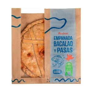 Alcampo Cultivamos LO Bueno Empanada de Bacalao y Pasas 625 G.