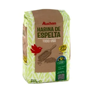 Alcampo Cultivamos LO Bueno Harina de Espelta para Todo Tipo de Usos 500 G.