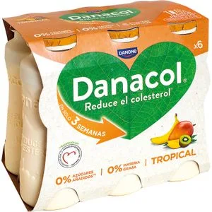 Danacol Beber Tropical 0% Azucares Añadidos 12 X 100 Gr