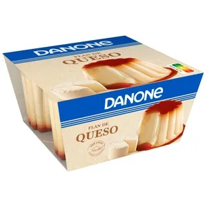 Danone Flan de Queso Elaborado sin Gluten Danone 4 X 100 G. 400 G
