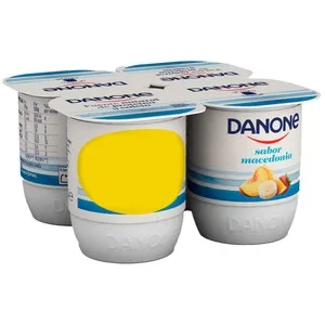 Danone Yogur con Sabor a Macedonia, Elaborado con Fermentos Naturales  4 X 120 G. 480 G