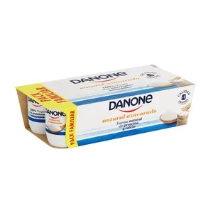Danone Yogur Natural Azucarado, Elaborado con Fermentos Naturales  8 X 120 G. 960 G