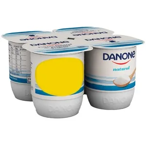 Danone Yogur Natural Elaborado con Leche y Fermentos Naturales 4 X 120 G. 480 G