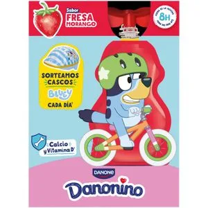 Danonino Street Sabor Fresa Pack de 4 u 4 X 70 Gr
