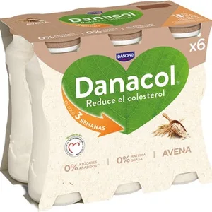 De Avena Desnatado 0% M.g. 0% Azúcares Añadidos Pack 6 Danone Danacol 100 G