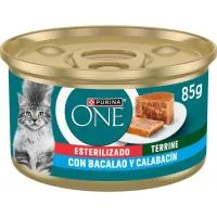 Alimento de Bacalao para Gato Esterilizado One, Tarrina 85 G