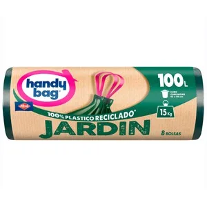 Handy BAG Bolsa de Basura Jardín 100 L. 8 UD