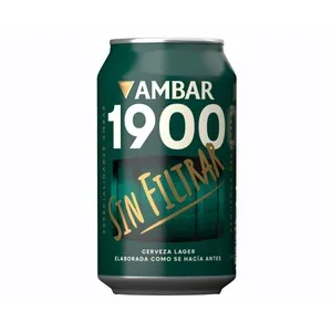 Ambar Lata de Cerveza 1900 sin Filtrar 33 Cl 330 ML