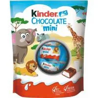 Barra de Chocolate con Leche Rellena Mini Kinder, Bolsa 120 G