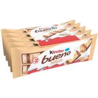Barrita de Chocolate White T2 Kinder Bueno, Paquete 195 G