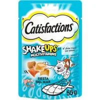 Snacks de Frutos del Mar para Gato Catisfactions, Bolsa 55 G