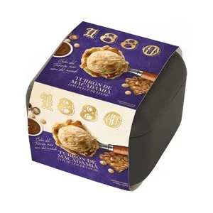 1880 Tarrina de Helado de Turrón y Nueces de Macadamia con Dulce de Leche 430 Ml. 320 G