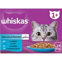 Alimento de Pescado para Gato Whiskas, Pack 24x85 G