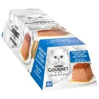 Alimento de Pescado Revelations para Gato Gourmet, Pack 4x57 G