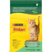 Alimento de Pollo-conejo Gato Adulto Friskies, Saco 4 Kg